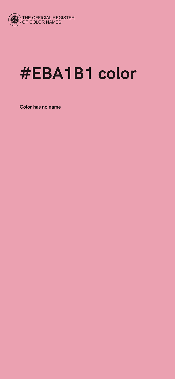 #EBA1B1 color image