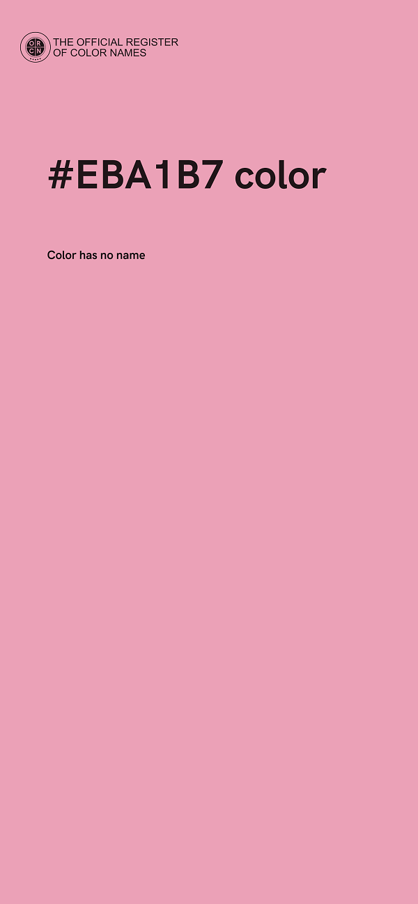 #EBA1B7 color image