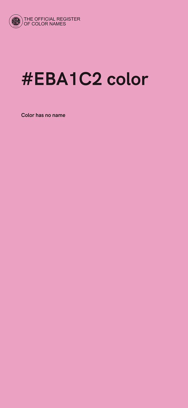 #EBA1C2 color image