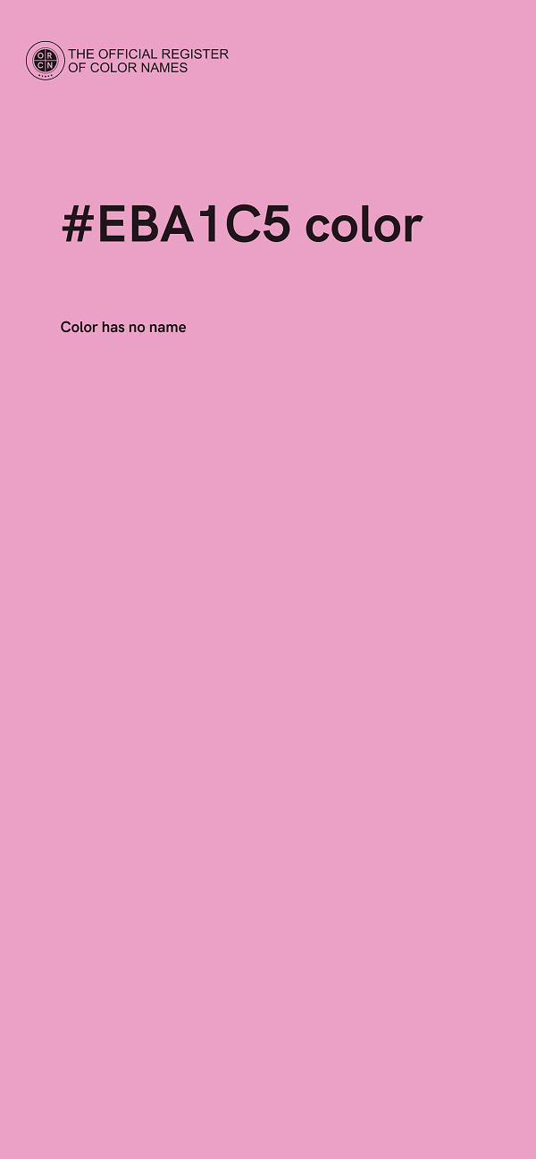 #EBA1C5 color image