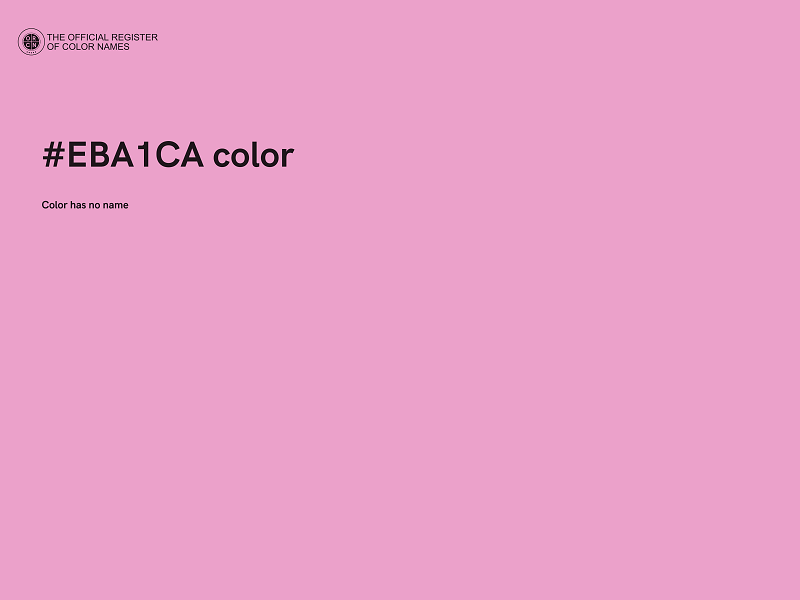 #EBA1CA color image