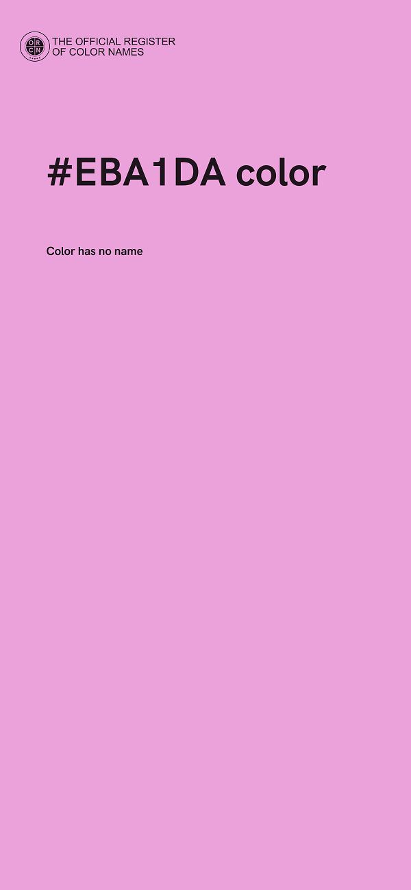 #EBA1DA color image
