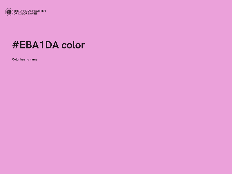 #EBA1DA color image