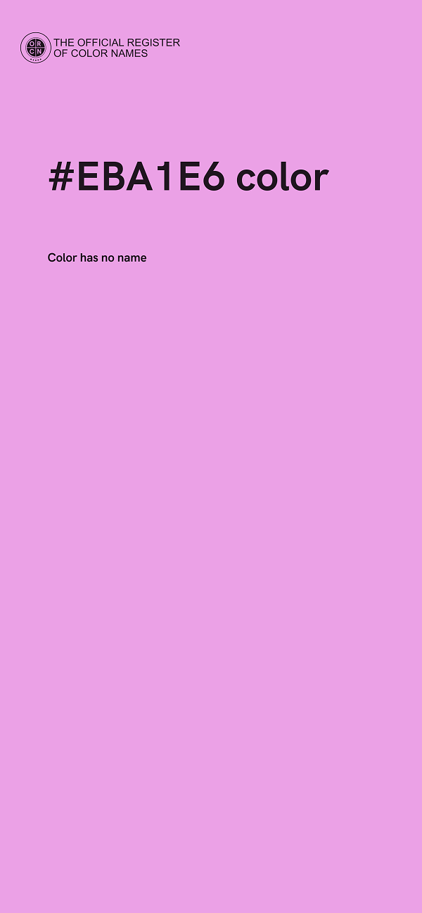 #EBA1E6 color image