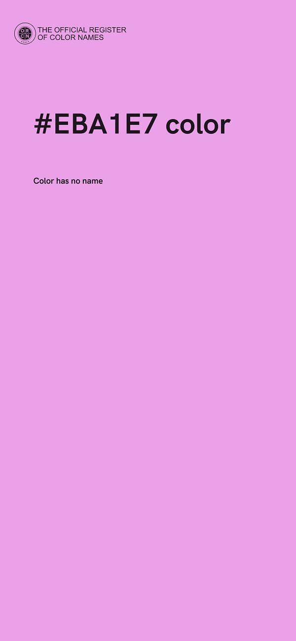 #EBA1E7 color image