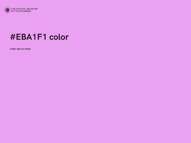 #EBA1F1 color image
