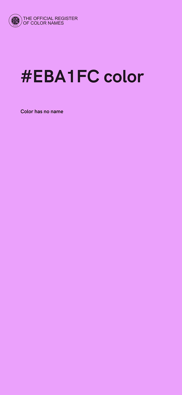 #EBA1FC color image