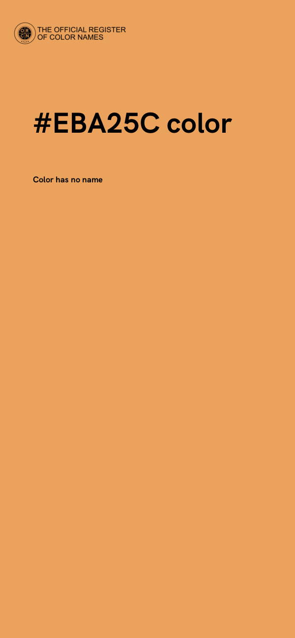 #EBA25C color image
