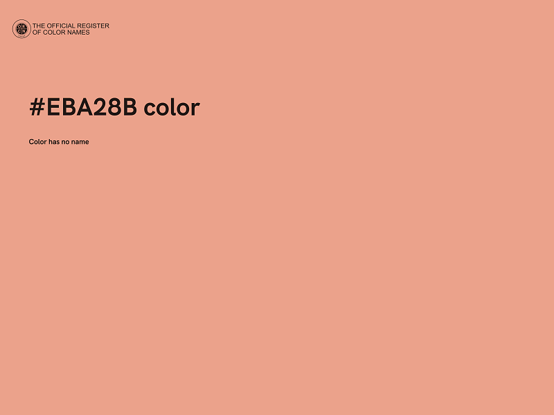 #EBA28B color image