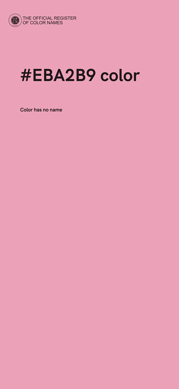 #EBA2B9 color image