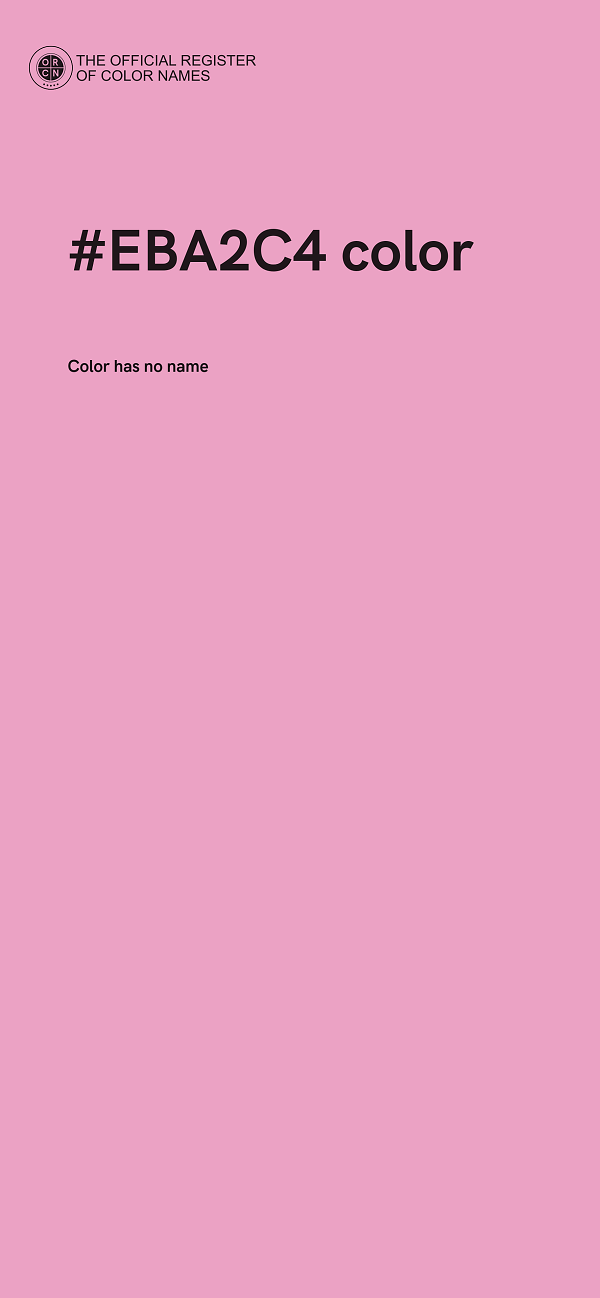 #EBA2C4 color image