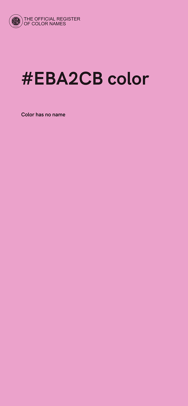 #EBA2CB color image