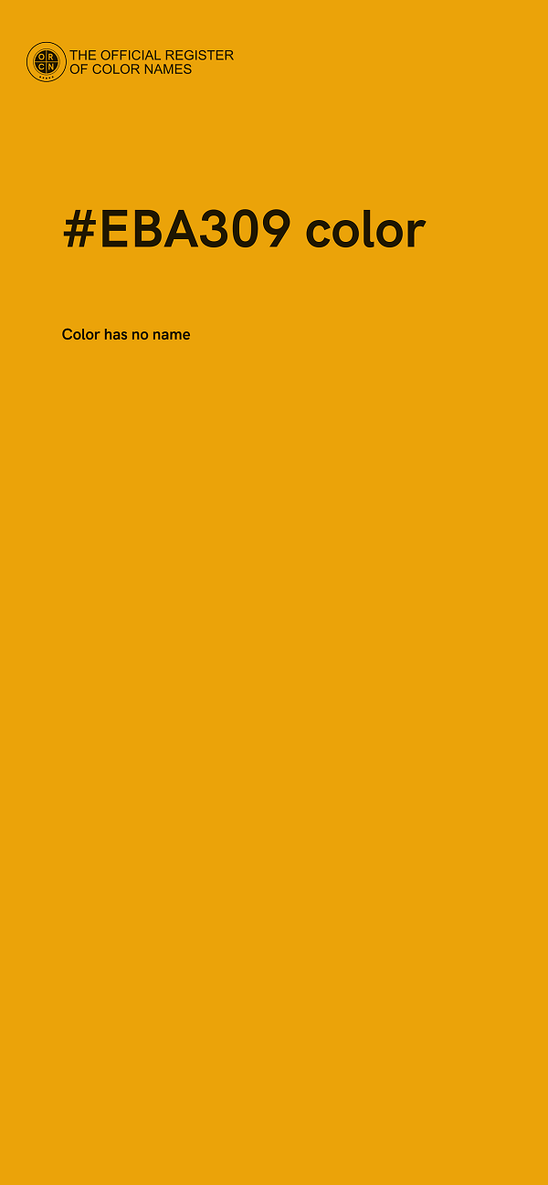 #EBA309 color image
