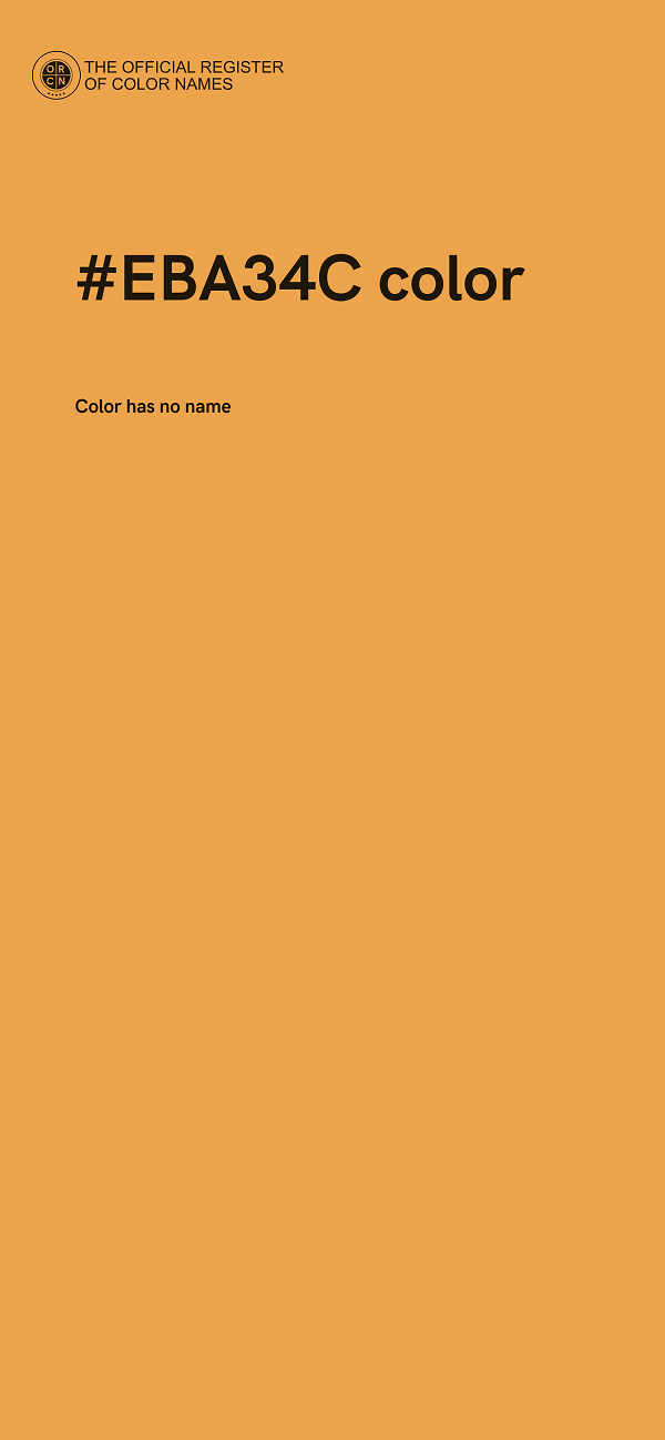 #EBA34C color image