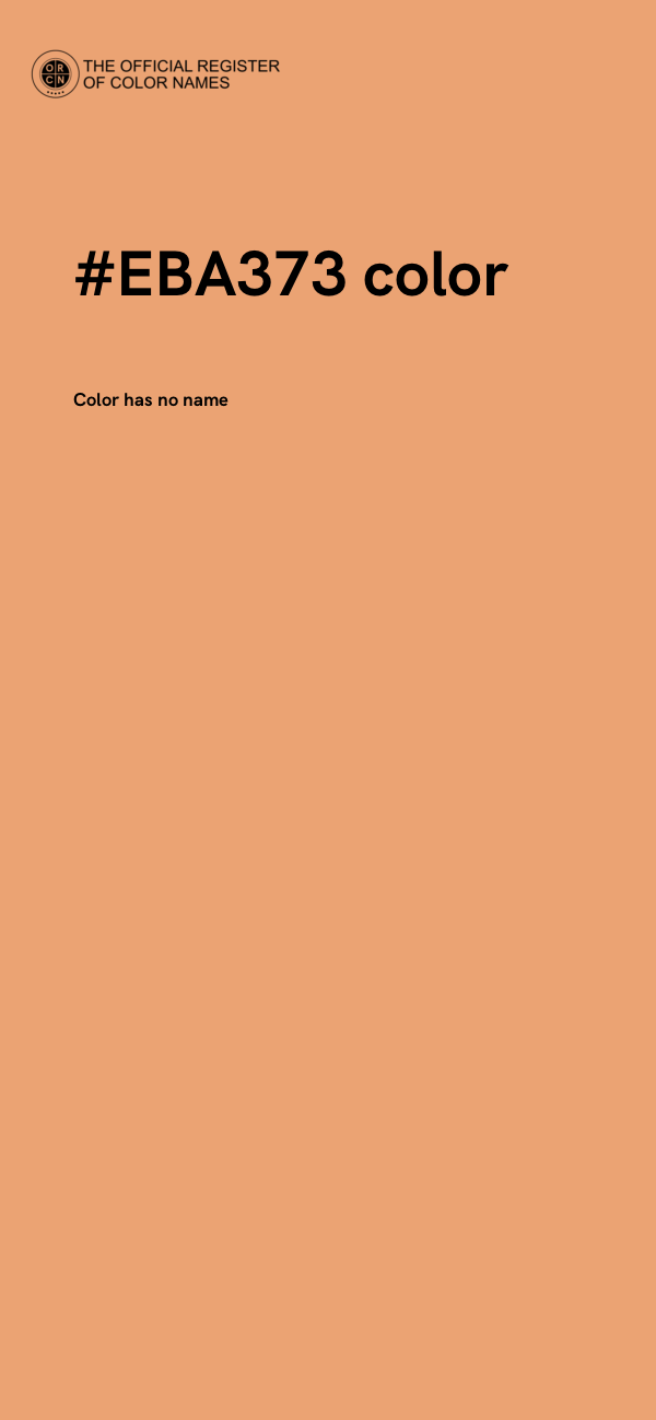 #EBA373 color image