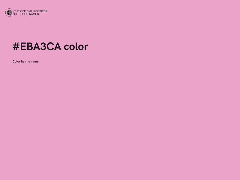 #EBA3CA color image