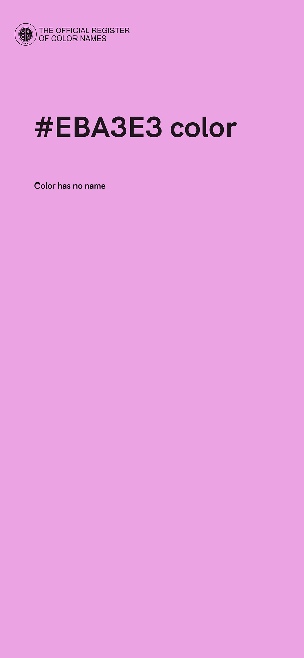#EBA3E3 color image