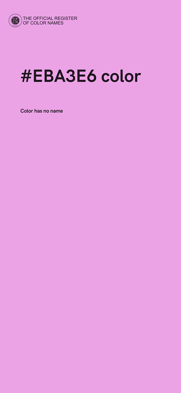 #EBA3E6 color image