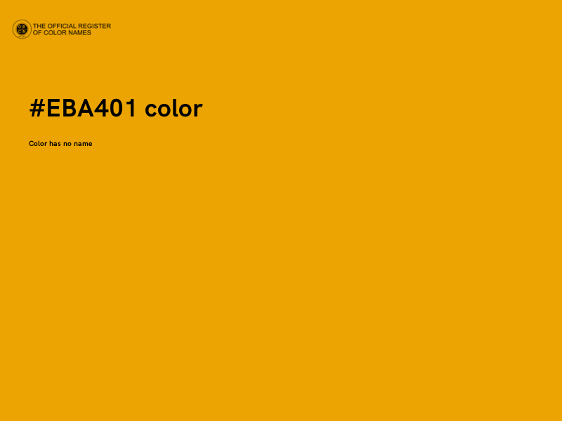 #EBA401 color image