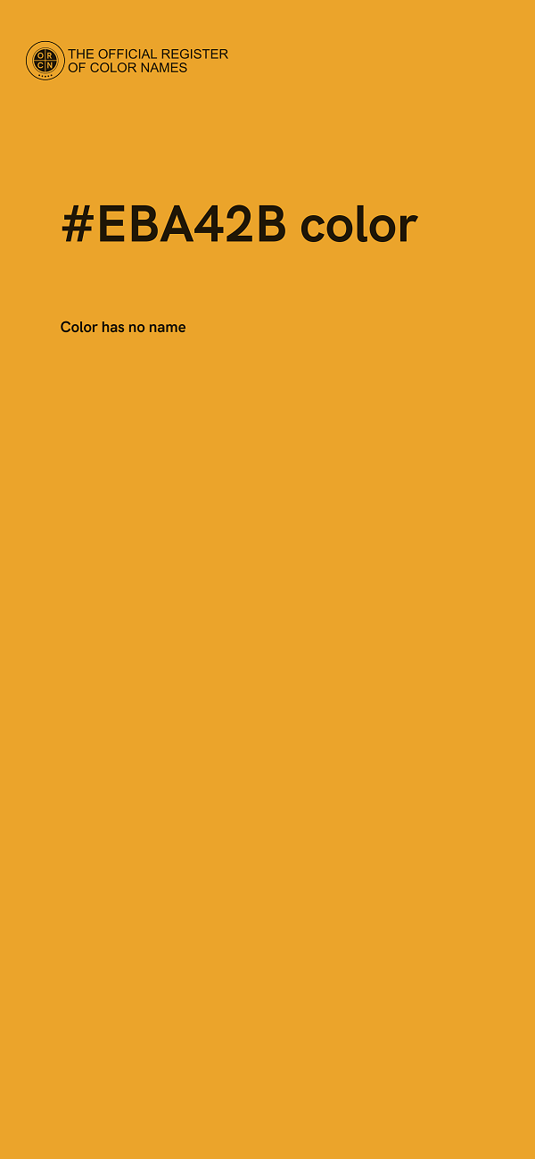 #EBA42B color image