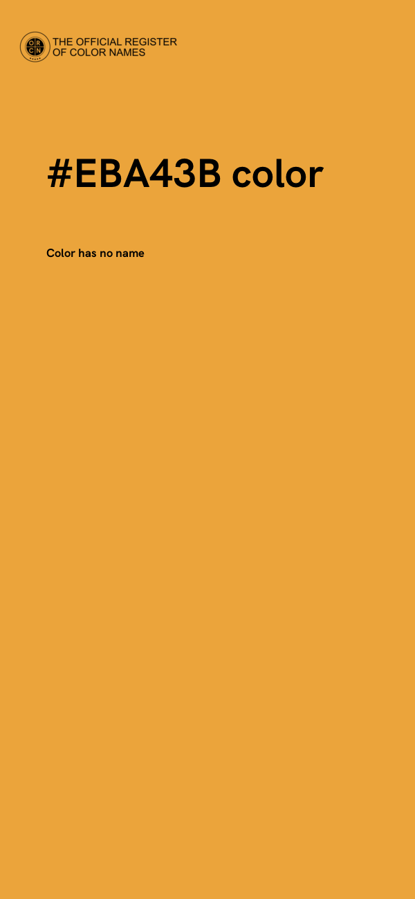 #EBA43B color image
