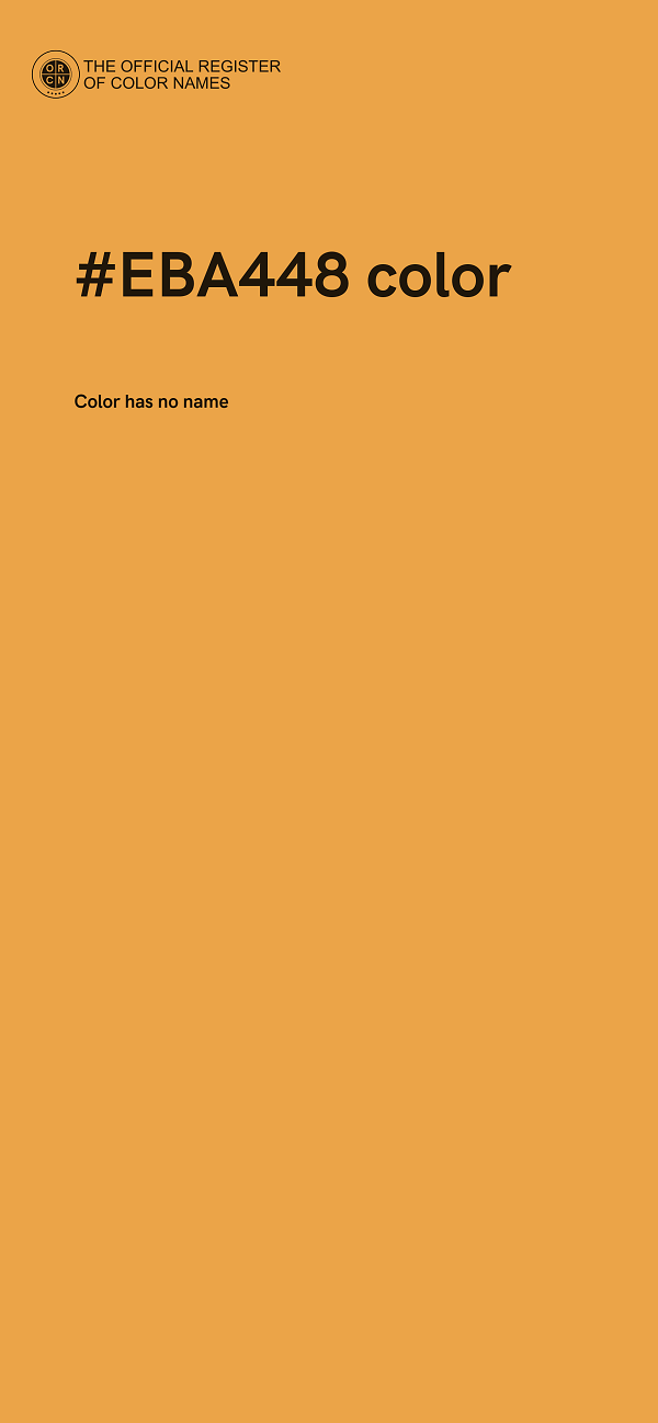#EBA448 color image