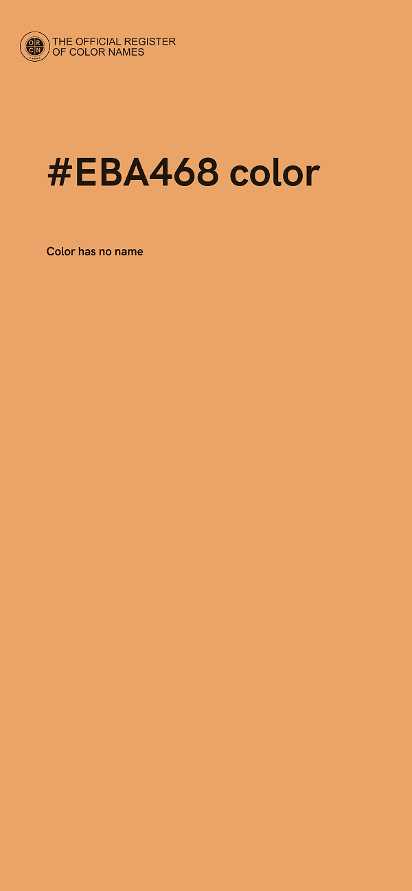 #EBA468 color image