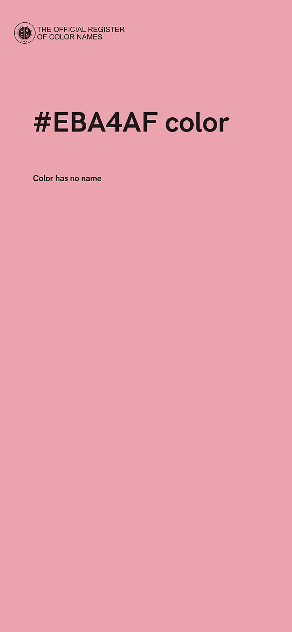 #EBA4AF color image