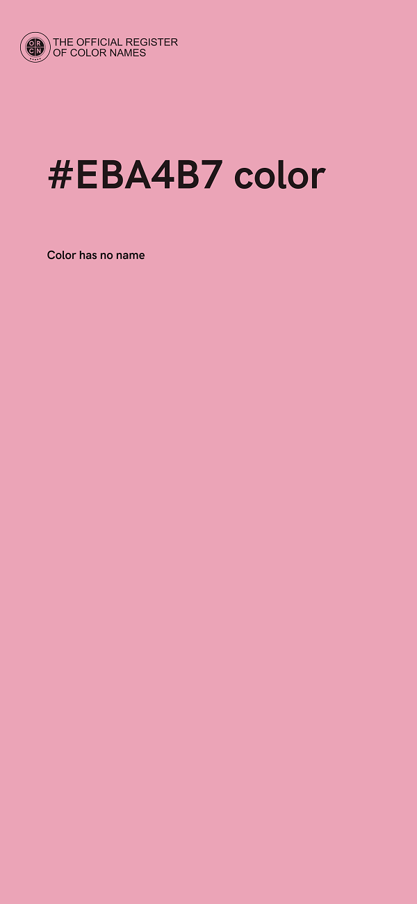 #EBA4B7 color image