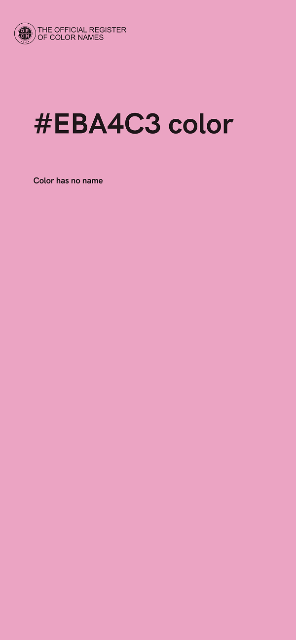 #EBA4C3 color image
