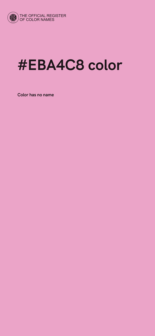 #EBA4C8 color image