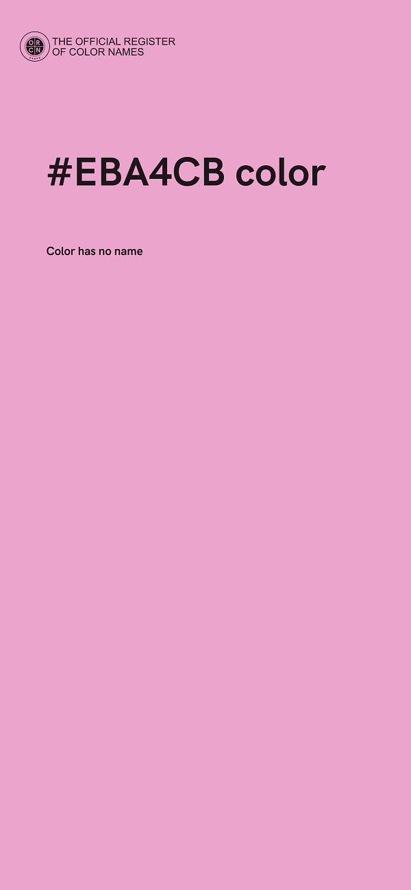 #EBA4CB color image