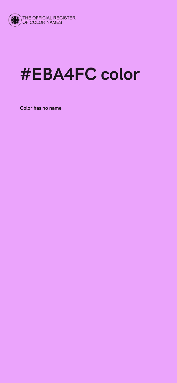#EBA4FC color image