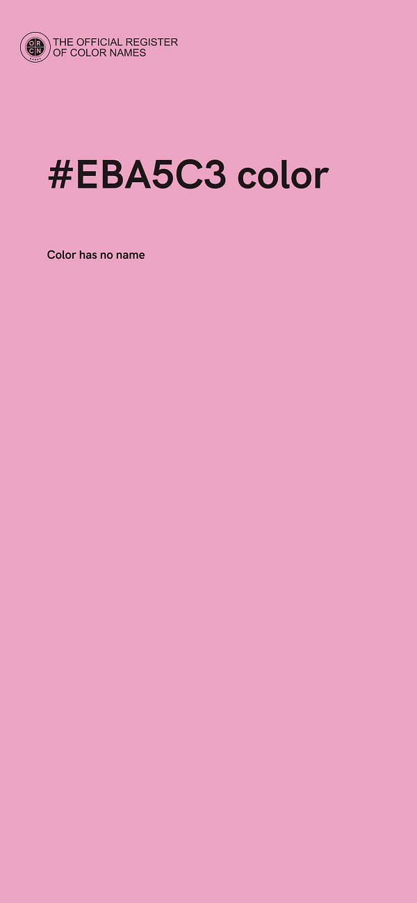 #EBA5C3 color image