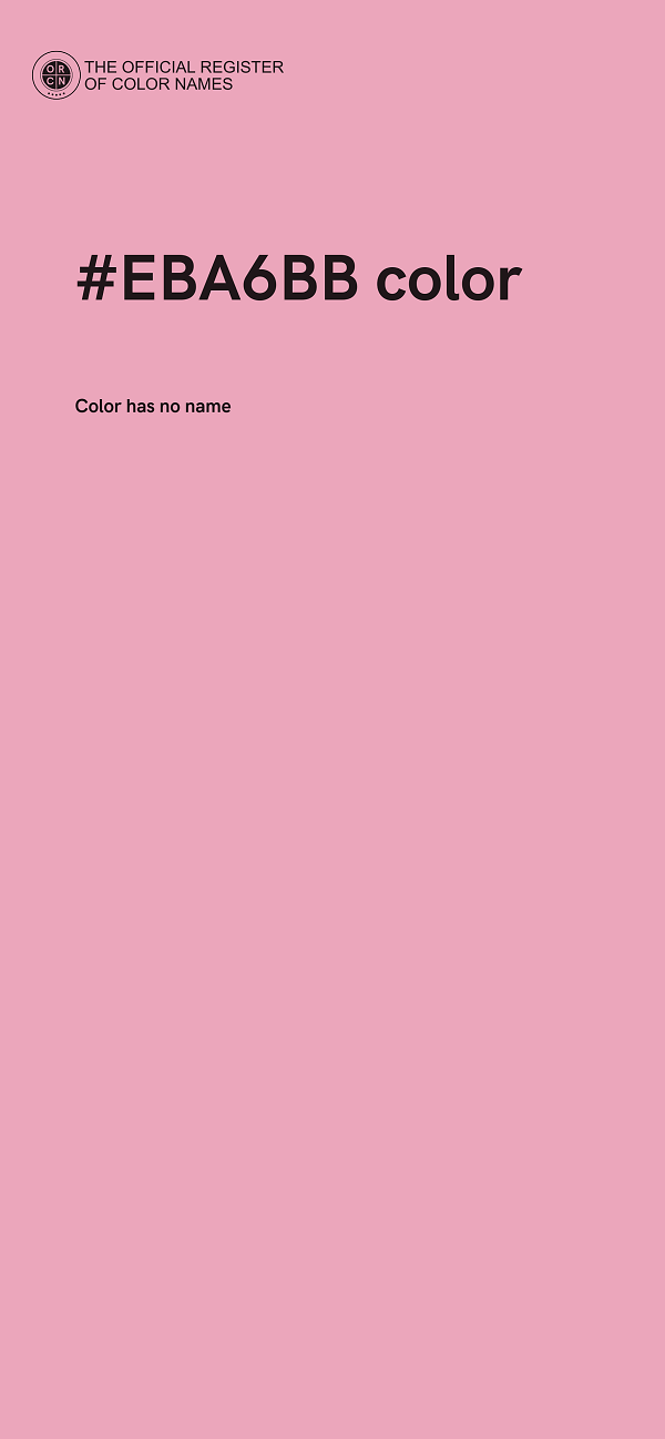 #EBA6BB color image