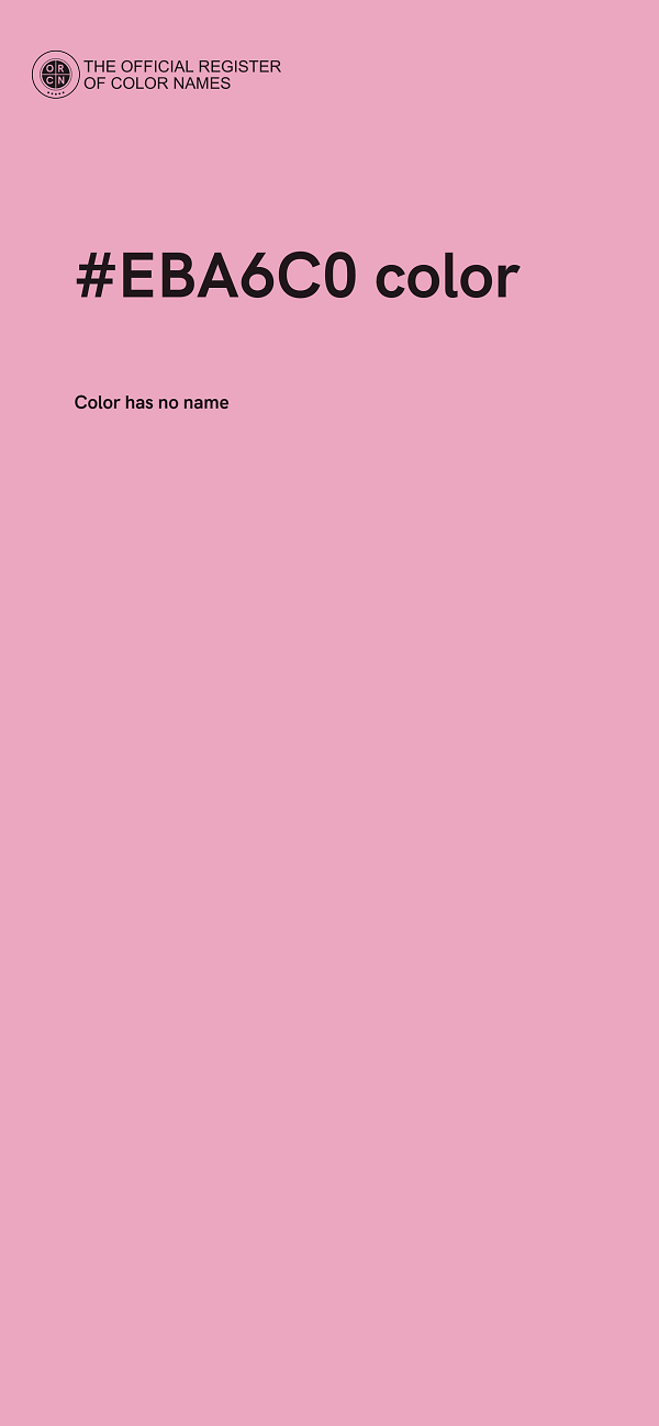 #EBA6C0 color image