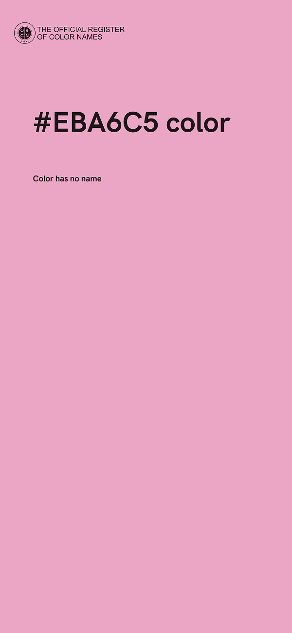 #EBA6C5 color image
