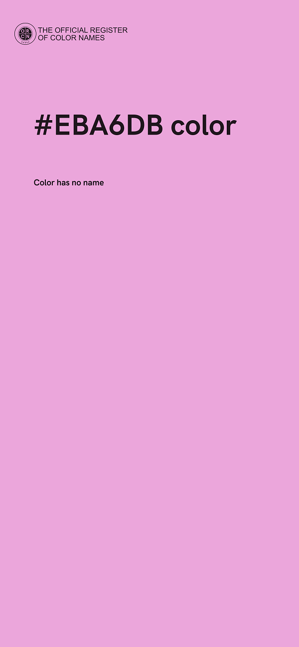 #EBA6DB color image