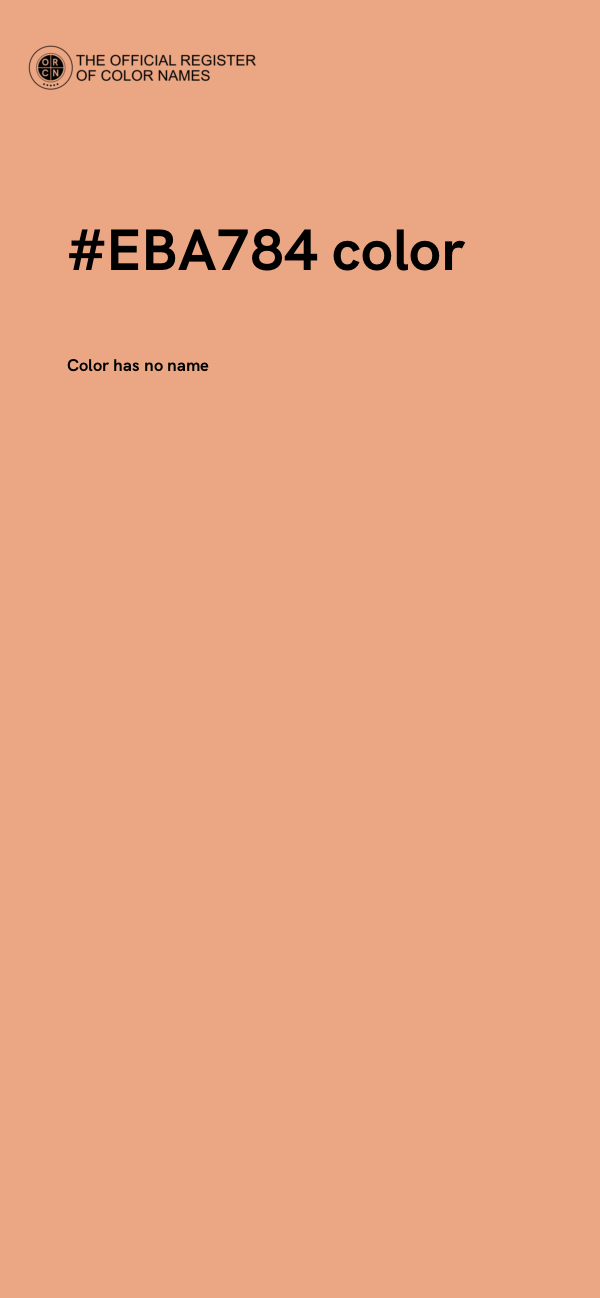 #EBA784 color image