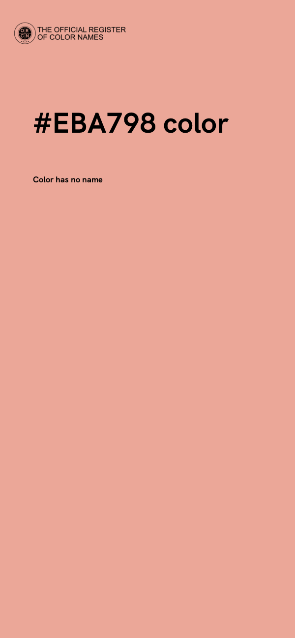 #EBA798 color image