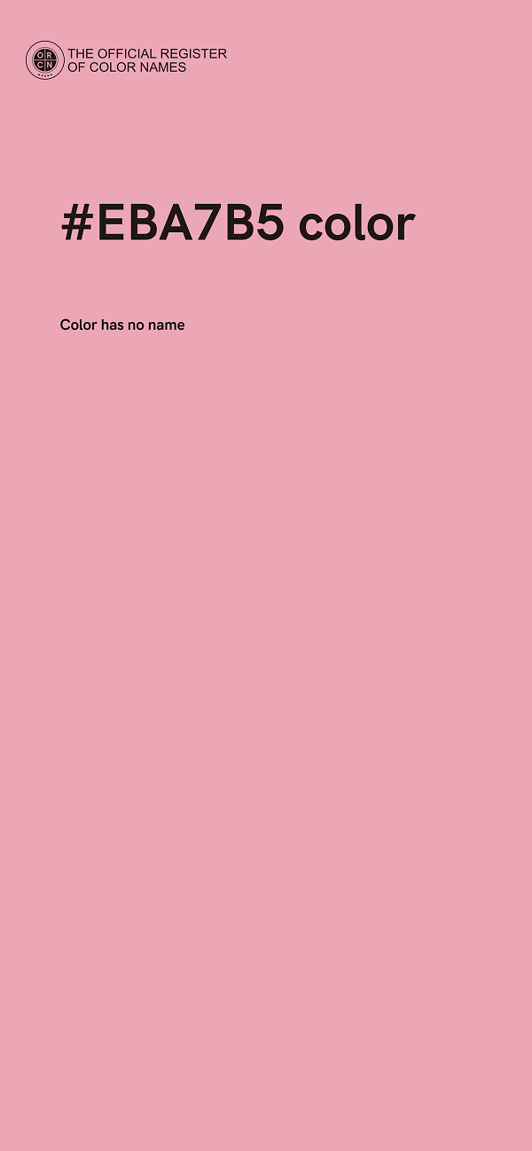 #EBA7B5 color image