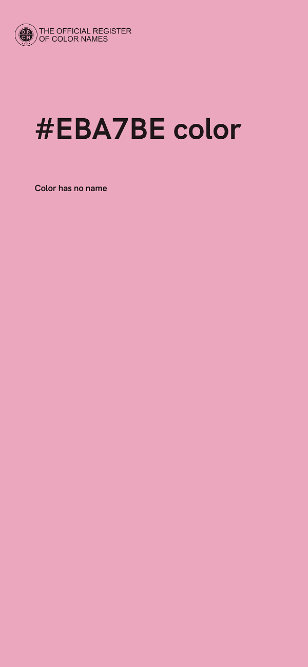 #EBA7BE color image