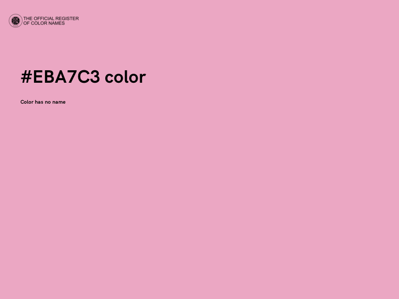 #EBA7C3 color image