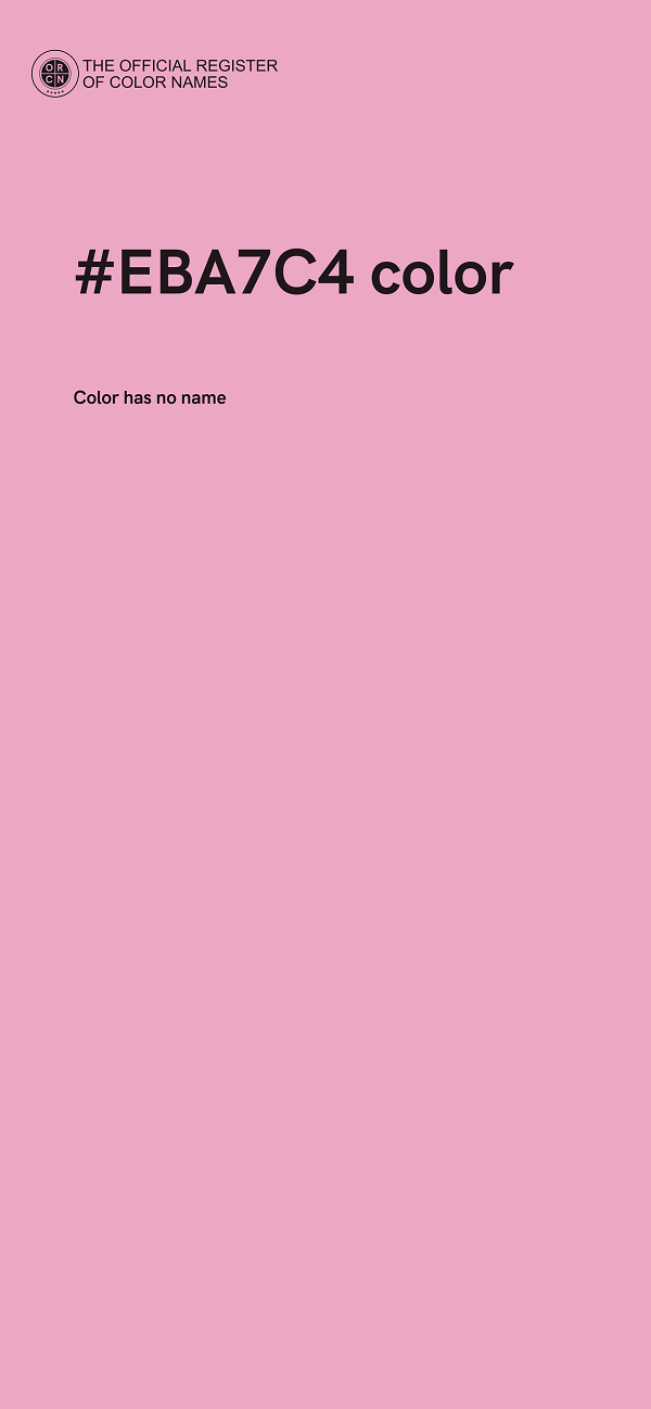 #EBA7C4 color image