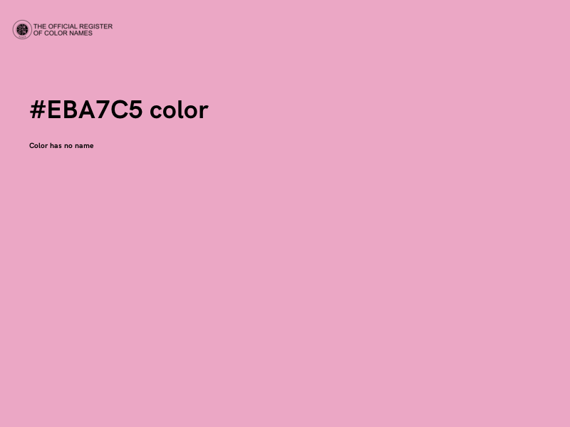 #EBA7C5 color image