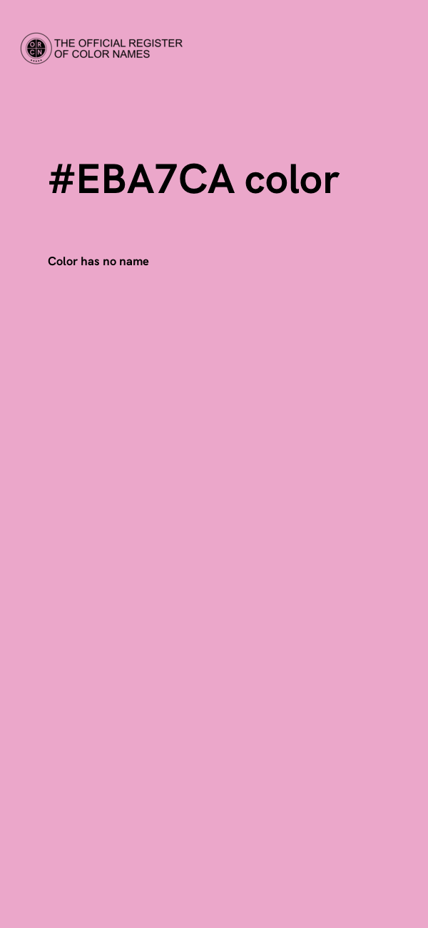 #EBA7CA color image