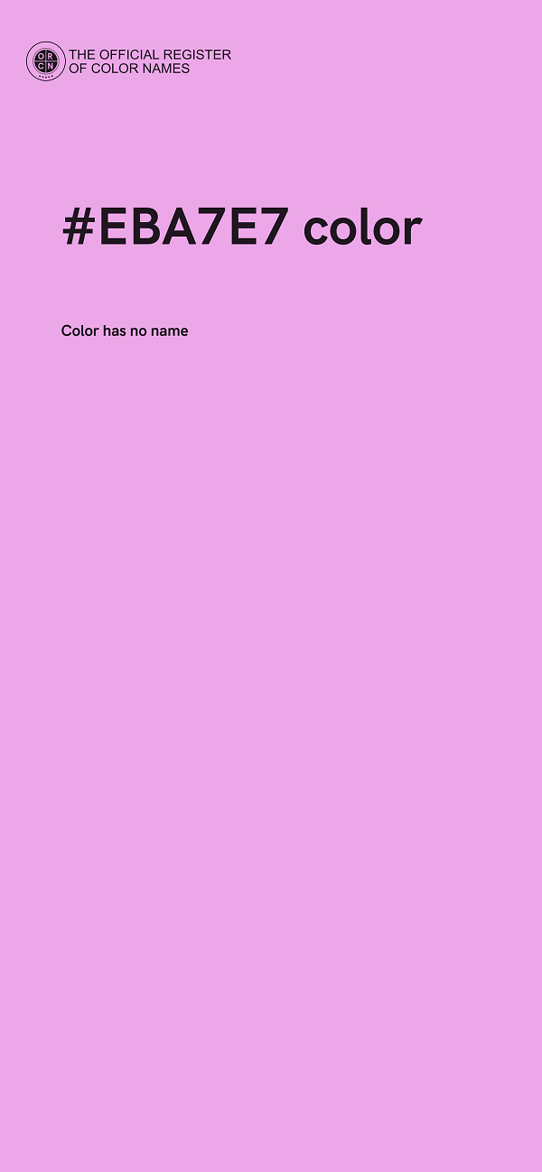 #EBA7E7 color image