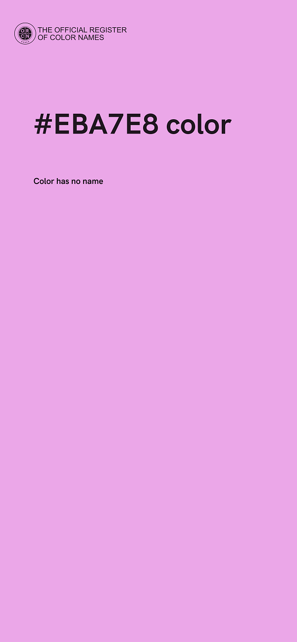#EBA7E8 color image