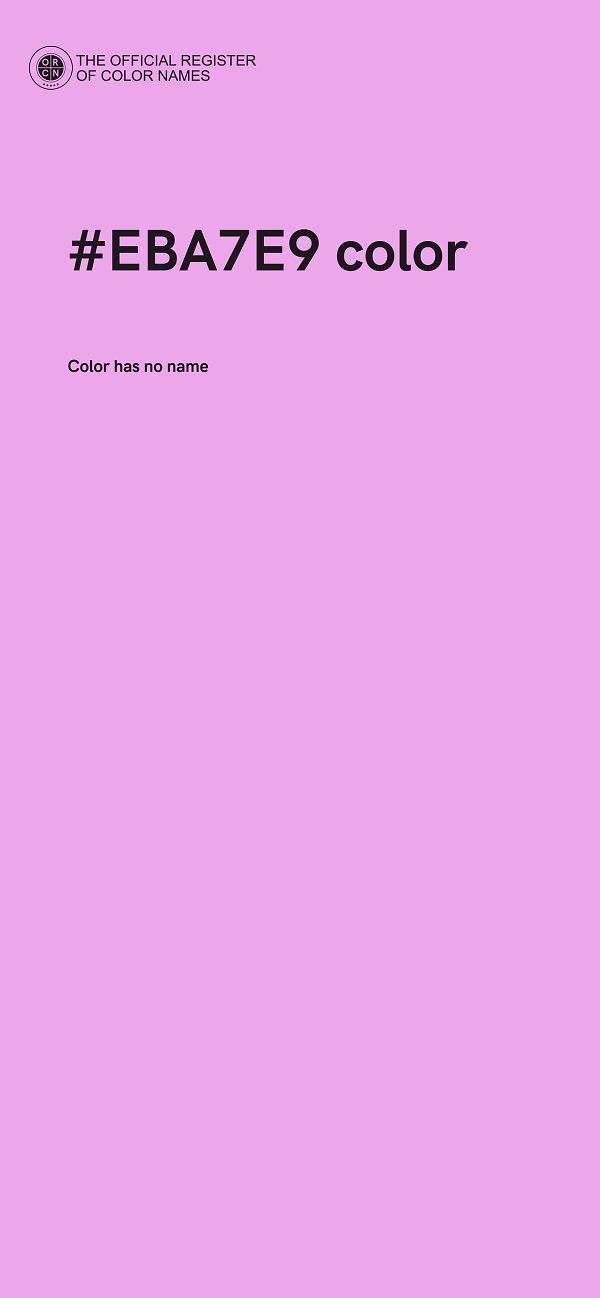 #EBA7E9 color image