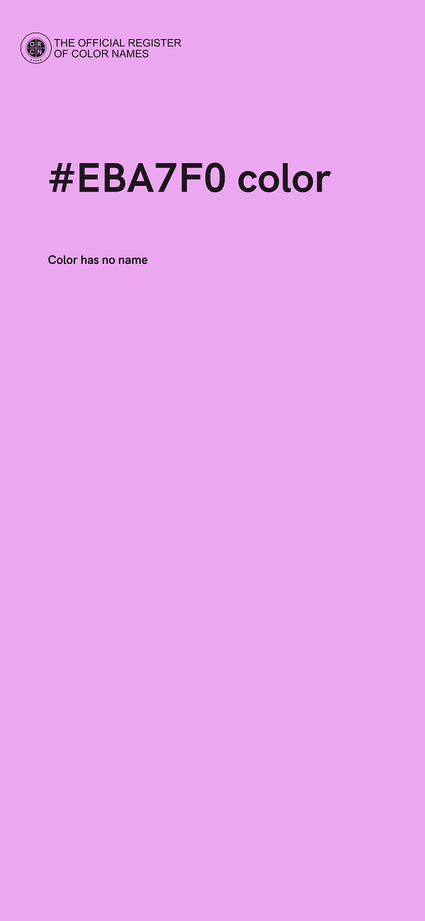 #EBA7F0 color image